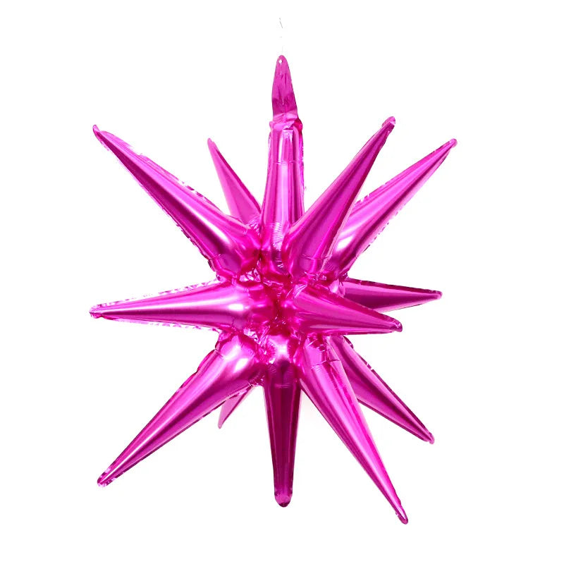 Kit 5 Balão Estrela 14 Pontas Grande 22 Polegadas 67cm. Balão Estrela