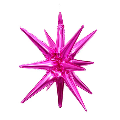 Kit 5 Balão Estrela 14 Pontas Grande 22 Polegadas 67cm. Balão Estrela