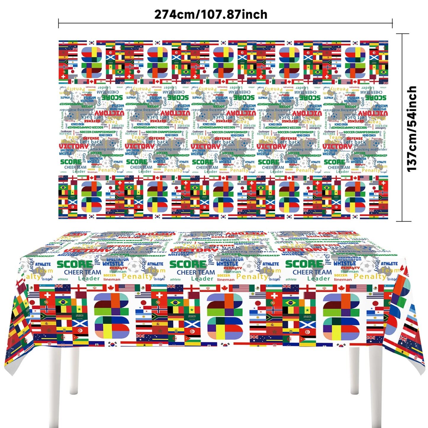 Kit Festa Pronta Brasil Copa do Mundo Decorativo Completo 30/41/116 Peças Festa colorida