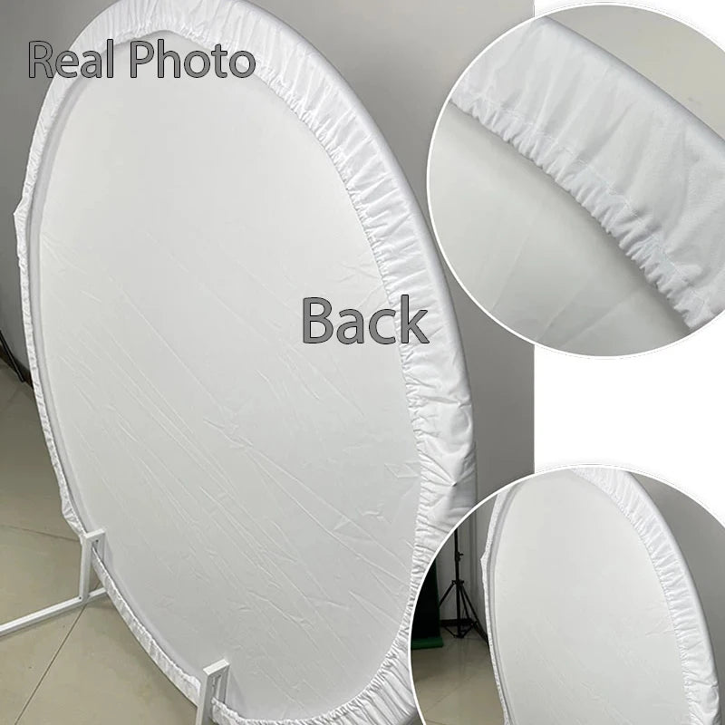 Pano Elástico Painel Redondo 1,5 Trio Capas De Cilindros Em Tecido Festa Poke Cassino