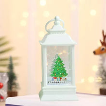 Carregar imagem no visualizador da galeria, Mini enfeite de árvore de Natal com lanterna LED (branco)
