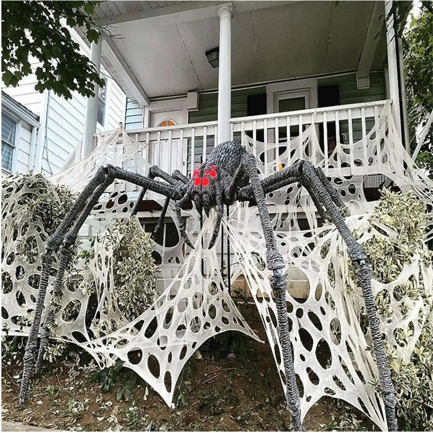 Decoração de Halloween em teia de aranha e Halloween em teia de aranha