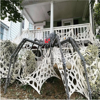 Decoração de Halloween em teia de aranha e Halloween em teia de aranha