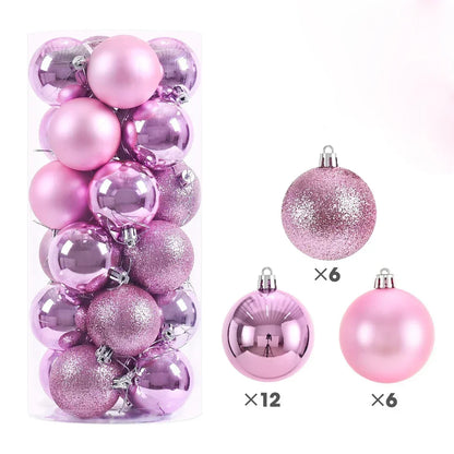 Bola de Natal Glitter Nosso Primeiro Enfeite de Natal bolas de Natal Roxas Decorações Natal