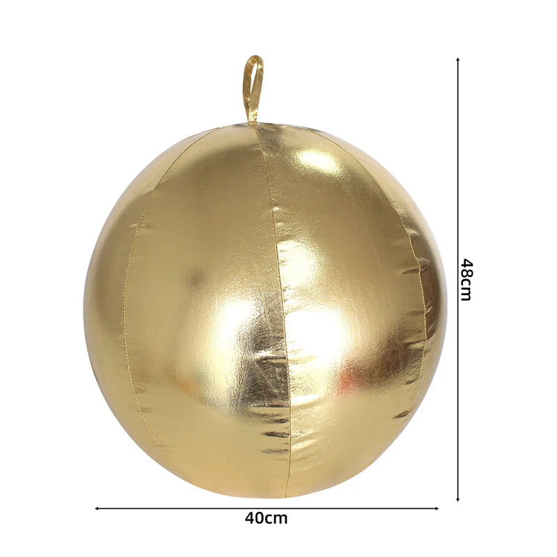 Bola de Natal Gigante Inflável para Decoração, Natalinas Coloridas Cenários Fotográficos