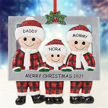 Porta-Retrato Árvore de Natal Enfeite de Natal Personalizado em Formato de Porta-Retrato 7.8cm*7.7cm