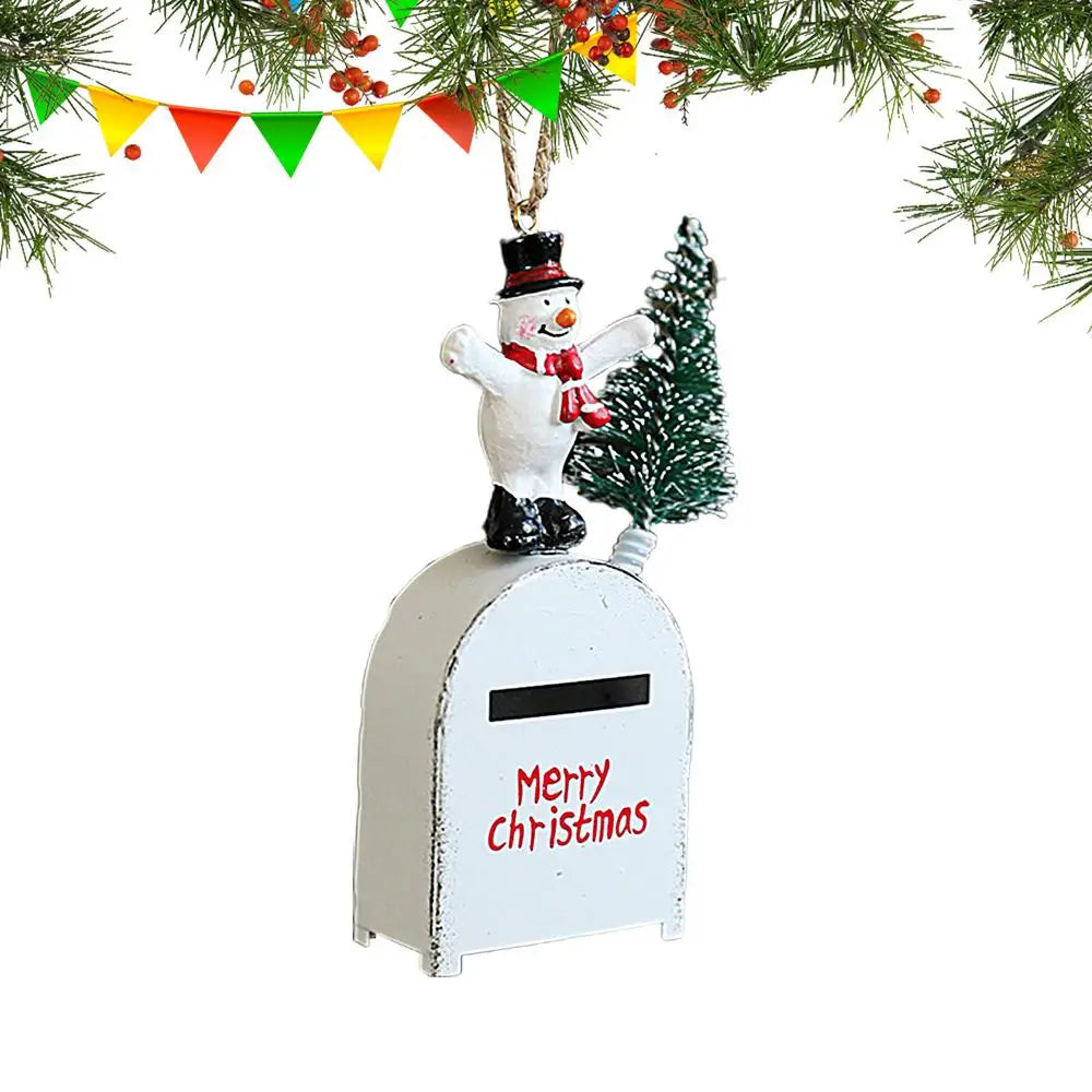 Caixas de cartão de Papai Noel | Caixas de envelope rústicas Porta-cartões de metal