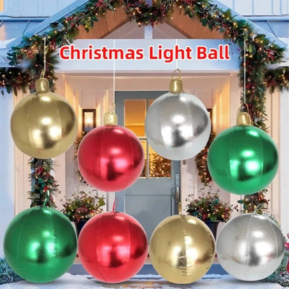 Bola de Natal Inflável Colorido Internos 40cm*Largura*54 cm*Peso: 191g Gigante 40cm PVC