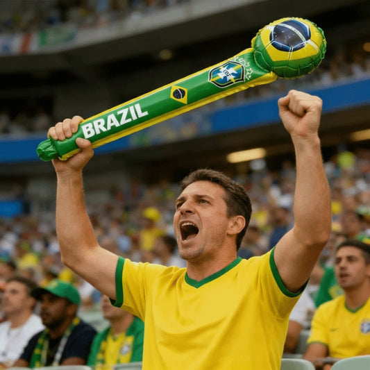 Balões Bastões Reutilizáveis Alumínio Copa do Mundo 50 Unidades