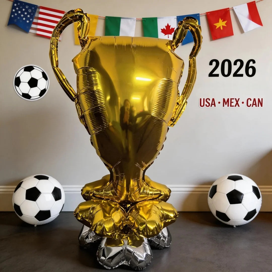 Balões Copa do Mundo 4 peças balões de futebol autônomos para decorações festa, balão