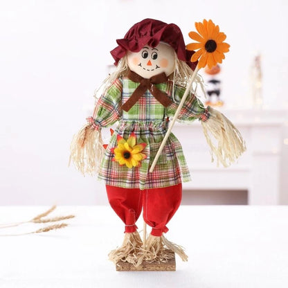 Kit Boneco Espantalho Decorativo Para Festa Junina - Januário E Lindinha 37cm - 1 Un.