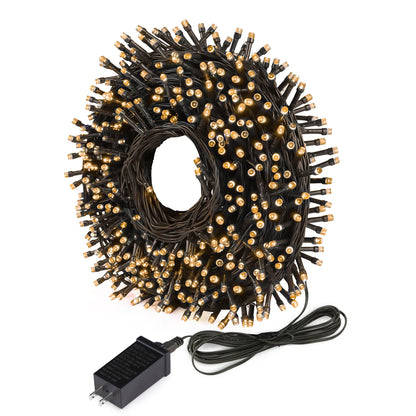 Luzes de fada a bateria para áreas externas de luzes de Natal LED para ambientes internos