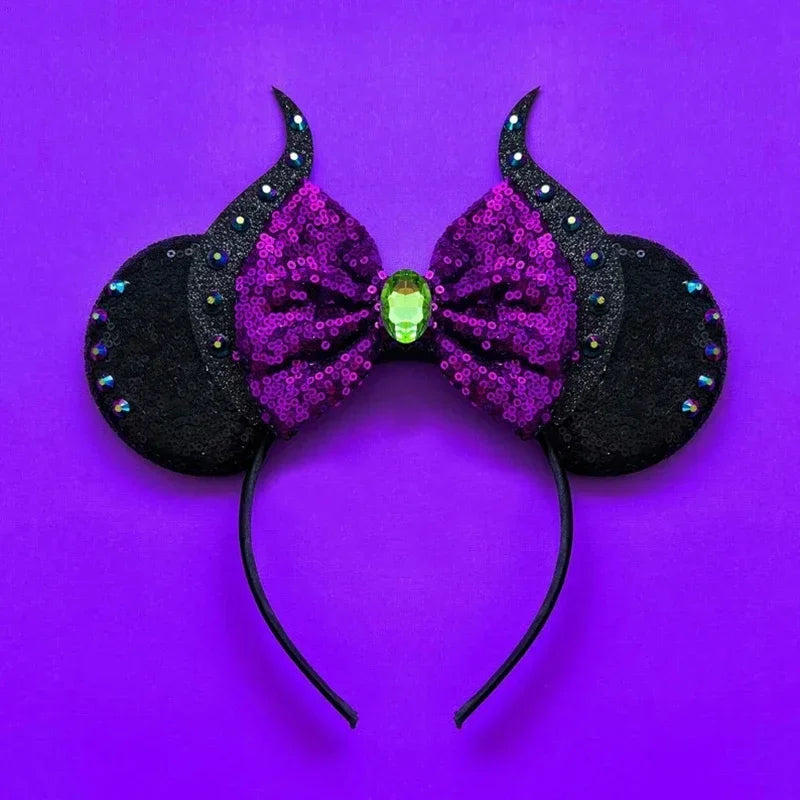 Tiaras Acessórios Disney Conjunto de 1 tiaras com orelhas rato para o Halloween, lantejoulas