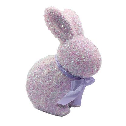 Figurinha Colorida de Coelho de Páscoa, Ornamento de Coelho Páscoa Feito à Mão Páscoa
