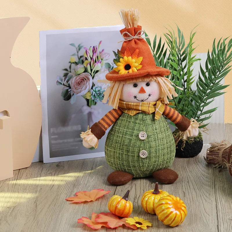 Espantalho Palha Sentado Decorativo Para Mesa Junino, Arraiá, Festa Junina 34cm*13.5 Pol.