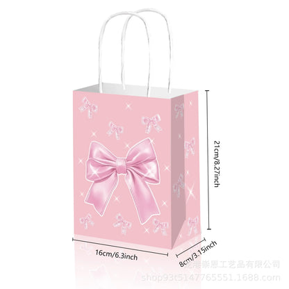 Sacolas Rosa Dia das Mães Pacote com 12 caixas de lembrancinhas de festa rosa, sacos