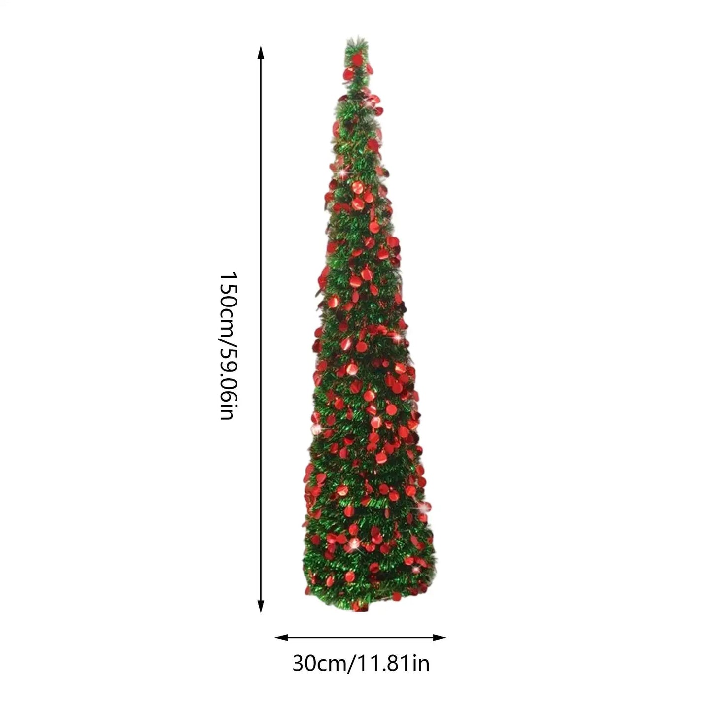 Árvore de Natal Artificial Realista com 1,5 Metros de Altura Pinheiro de Natal Artificial Realista