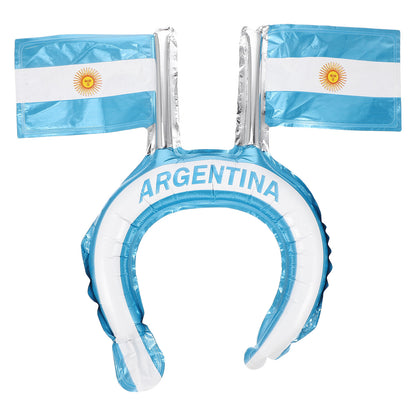 Faixa Copa do Mundo de cabeça com tema de futebol faixa de cabeça para fãs de futebol