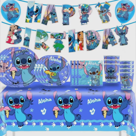 Kit Festa Fácil Stitch Disney Decoração Aniversário