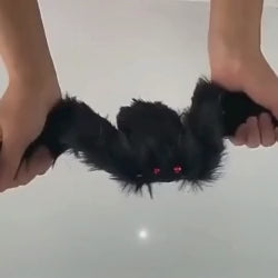 Aranha Preto Peludo Halloween Aranha, 1.5 Metro Preta, Macia, Peluda, Assustadora Ar Livre