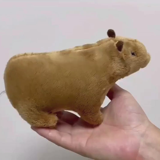 Almofada de pelúcia capivara - Decoração de pelúcia animais realistas,Capivara pelúcia
