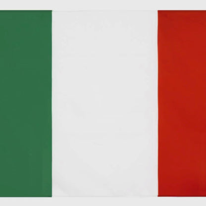 Pacote com 1: bandeira italiana da Itália | 9,5 x 1,5 m | Poliéster 90x150 cm, 2 argolas