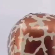 Carregar e reproduzir vídeo no visualizador da galeria, Selva Safári tema folha balão 4D animal print balão tigre girafa decoração
