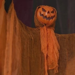 Halloween Esqueleto de abóbora brilhante para pendurar no Halloween, atividades divertidas para todas as idades, decorações temáticas de Halloween, crianças e adultos