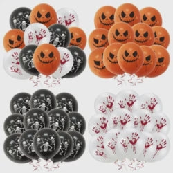 Festas temáticas de Halloween, decoração, conjuntos de festa, balões assustadores
