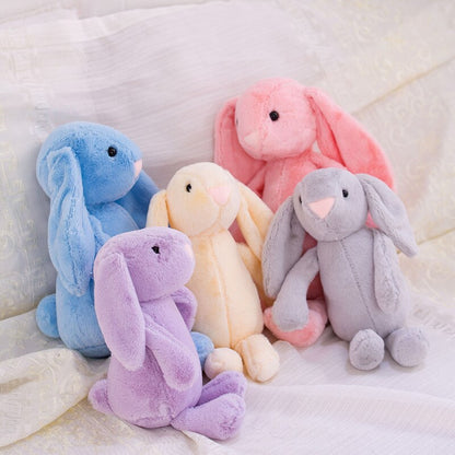 Coelho brinquedos de pelúcia recheado longo orelhudo coelho macio pelúcia decoração
