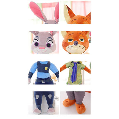 Coelho Páscoa Pelúcia Zootopia Nick Wilde Judy Hopps, Boneco Anime Cartoon, Presente