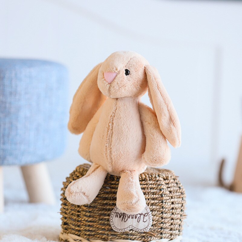 Coelho brinquedos de pelúcia recheado longo orelhudo coelho macio pelúcia decoração