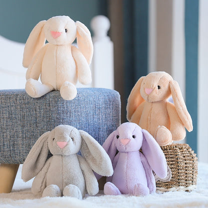 Coelho brinquedos de pelúcia recheado longo orelhudo coelho macio pelúcia decoração