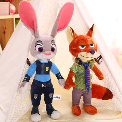 Coelho Páscoa Pelúcia Zootopia Nick Wilde Judy Hopps, Boneco Anime Cartoon, Presente