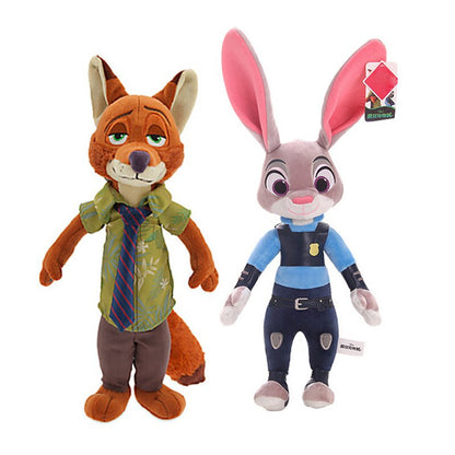 Coelho Páscoa Pelúcia Zootopia Nick Wilde Judy Hopps, Boneco Anime Cartoon, Presente