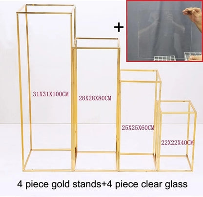 Estrutura de fundo de arco de metal, suporte de arco de casamento superior