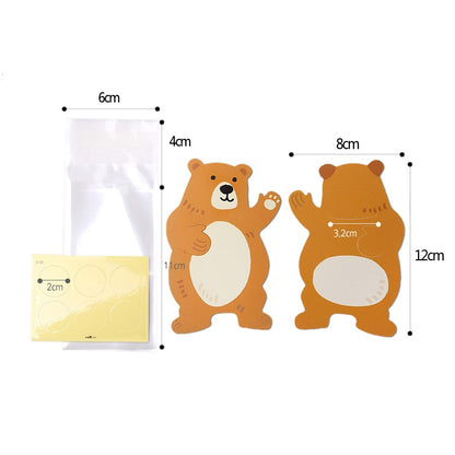 Sacos do presente sacos de doces de festa sacos de biscoito caixa de doces urso cartões