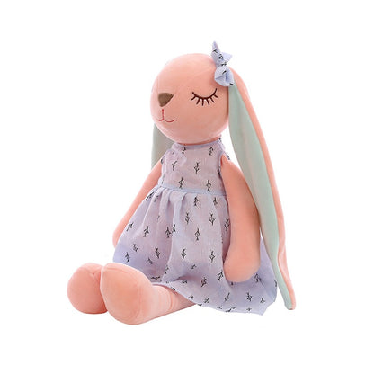 Coelho brinquedos de pelúcia recheado longo orelhudo coelho macio pelúcia decoração