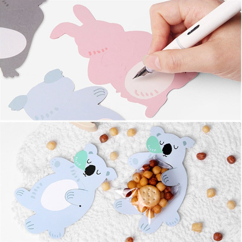 Sacos do presente sacos de doces de festa sacos de biscoito caixa de doces urso cartões