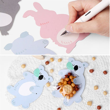 Sacos do presente sacos de doces de festa sacos de biscoito caixa de doces urso cartões