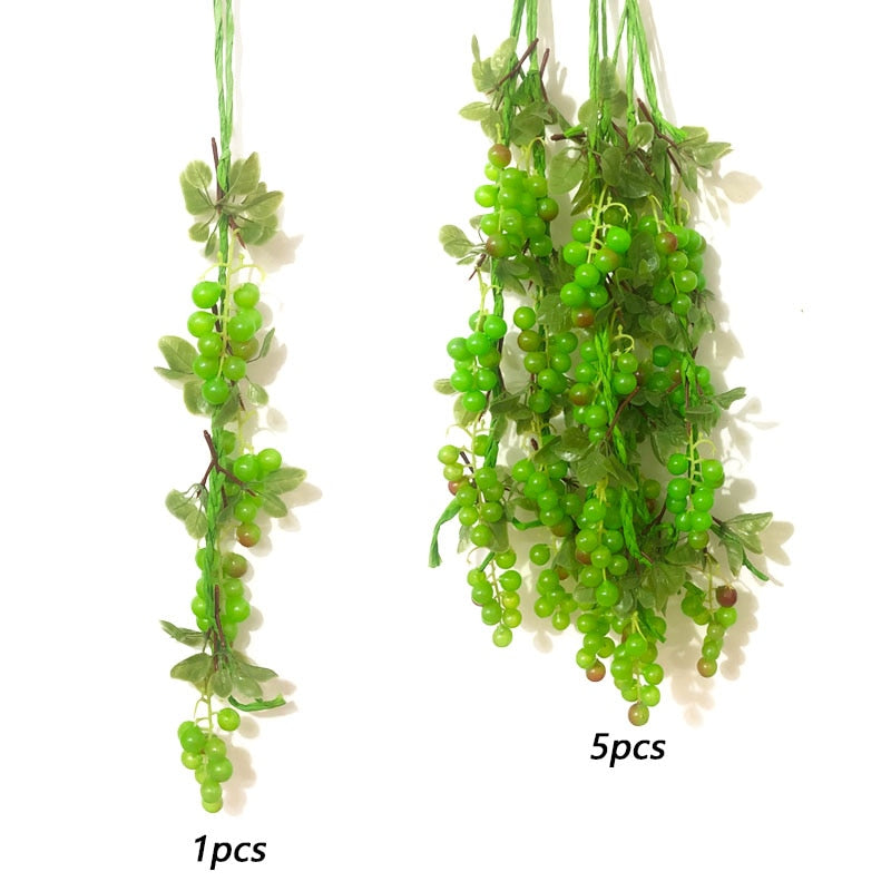 Frutas e Legumes Falsos Fruta Simulada Frutas e Vegetais Artificiais Uvas Decorativas