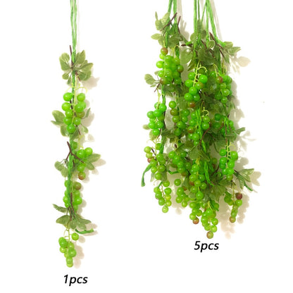 Frutas e Legumes Falsos Fruta Simulada Frutas e Vegetais Artificiais Uvas Decorativas