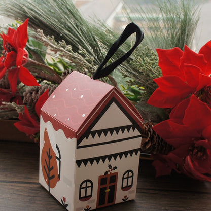 Caixa De Papel De Embalagem De Presente De Doces De Festa De Natal