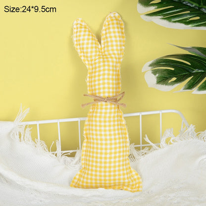 Coelho Pano Decoração Conjunto de 1 peças de Decoração de Páscoa Tecido Coelhinhos