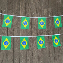 Carregar imagem no visualizador da galeria, Bandeirola Bandeirinhas do Brasil  Varal Cordão Decoração Copa
