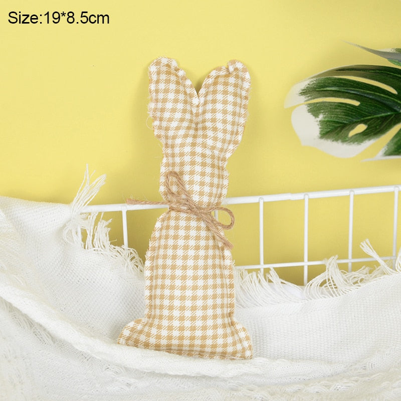 Coelho Pano Decoração Conjunto de 1 peças de Decoração de Páscoa Tecido Coelhinhos