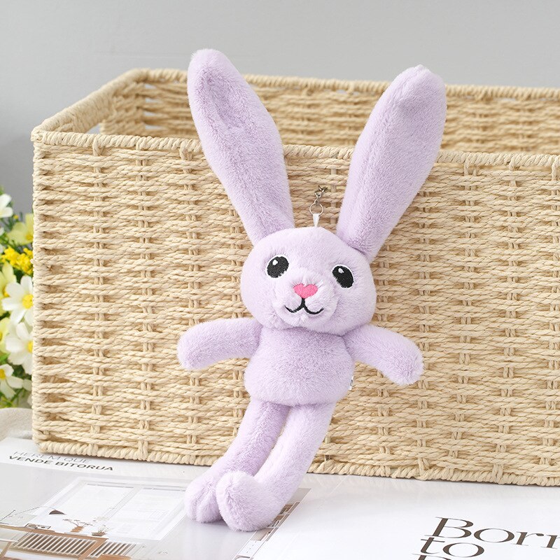 Coelho brinquedos de pelúcia recheado longo orelhudo coelho macio pelúcia decoração