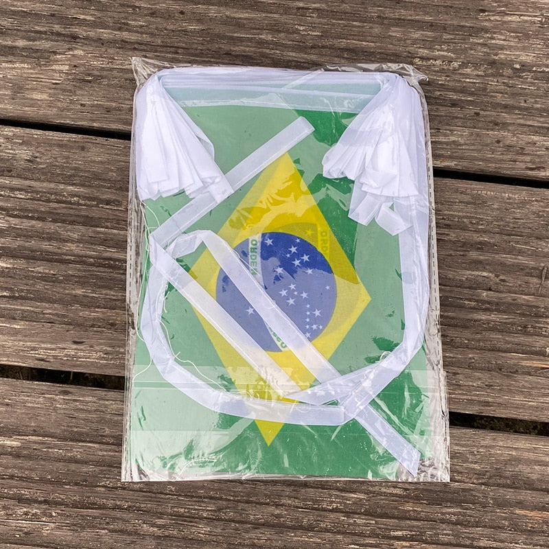 Bandeirola Bandeirinhas do Brasil  Varal Cordão Decoração Copa