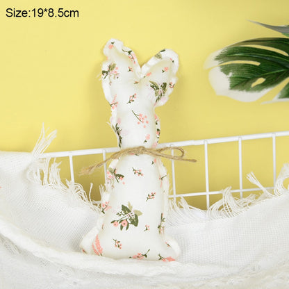 Coelho Pano Decoração Conjunto de 1 peças de Decoração de Páscoa Tecido Coelhinhos
