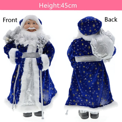 Papai Noel Boneco 45cm Ski Saco Presentes Decoração Natalina Enfeite Natal